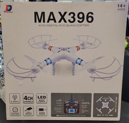 JXA MAX396 4 CH DIGITAL R/C QUADCOPTER / Drone - Training, Easy to Fly - New!