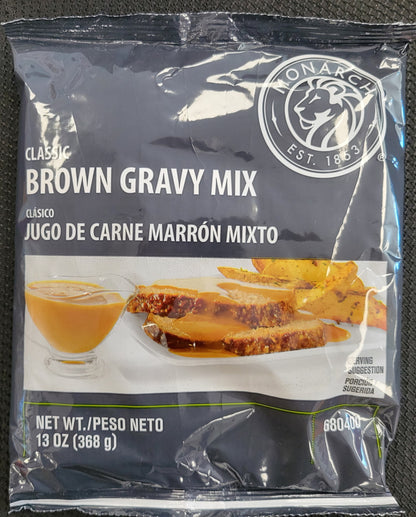 Genuine Monarch Classic Brown Gravy Mix, 13 oz Bags, Exp. 5/27