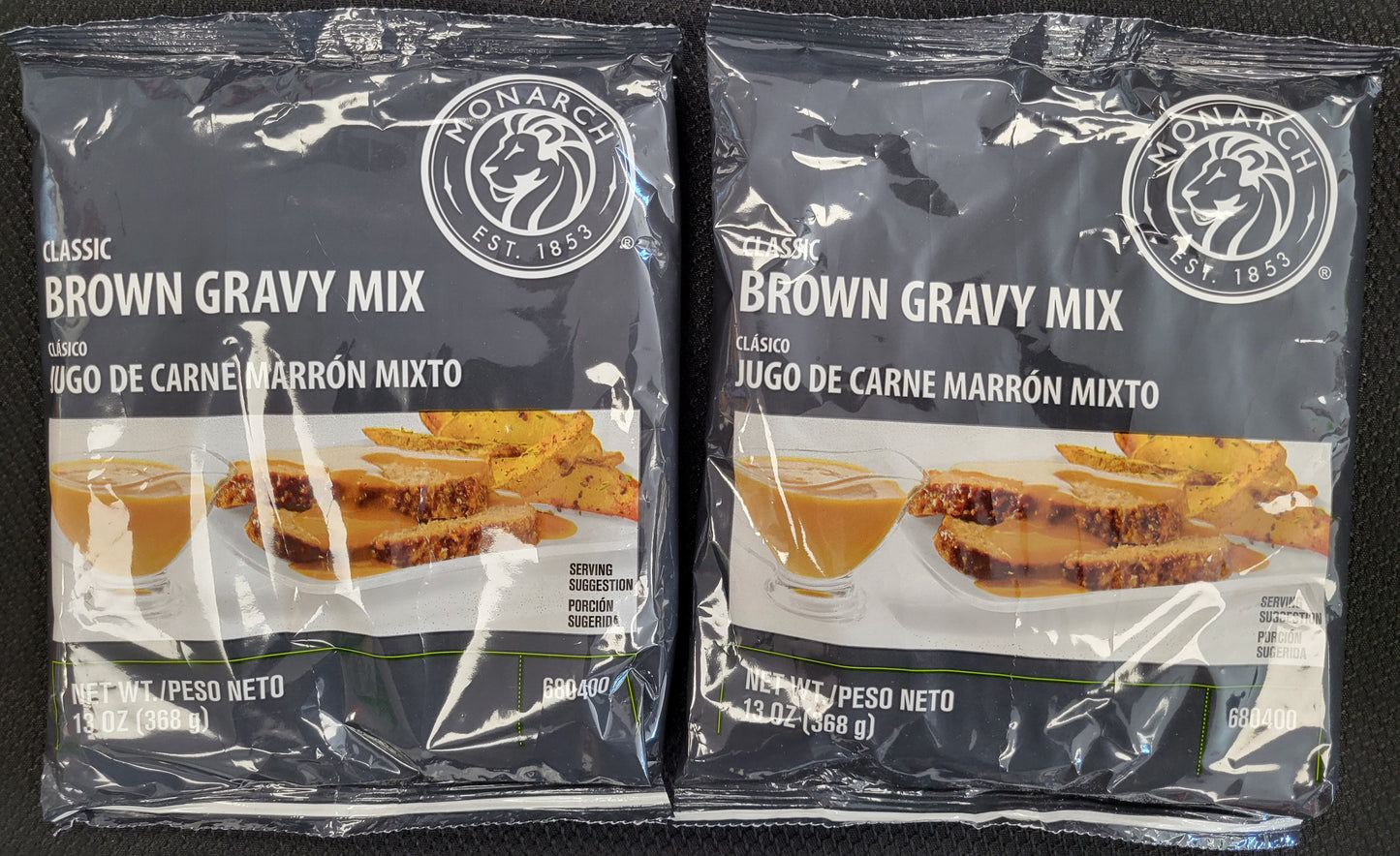 Genuine Monarch Classic Brown Gravy Mix, 13 oz Bags, Exp. 5/27