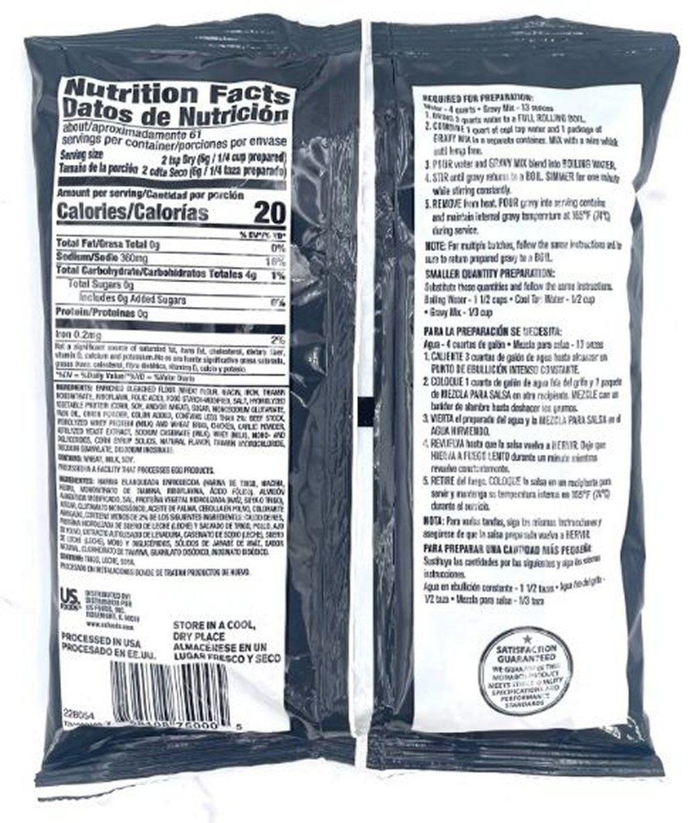 Genuine Monarch Classic Brown Gravy Mix, 13 oz Bags, Exp. 5/27