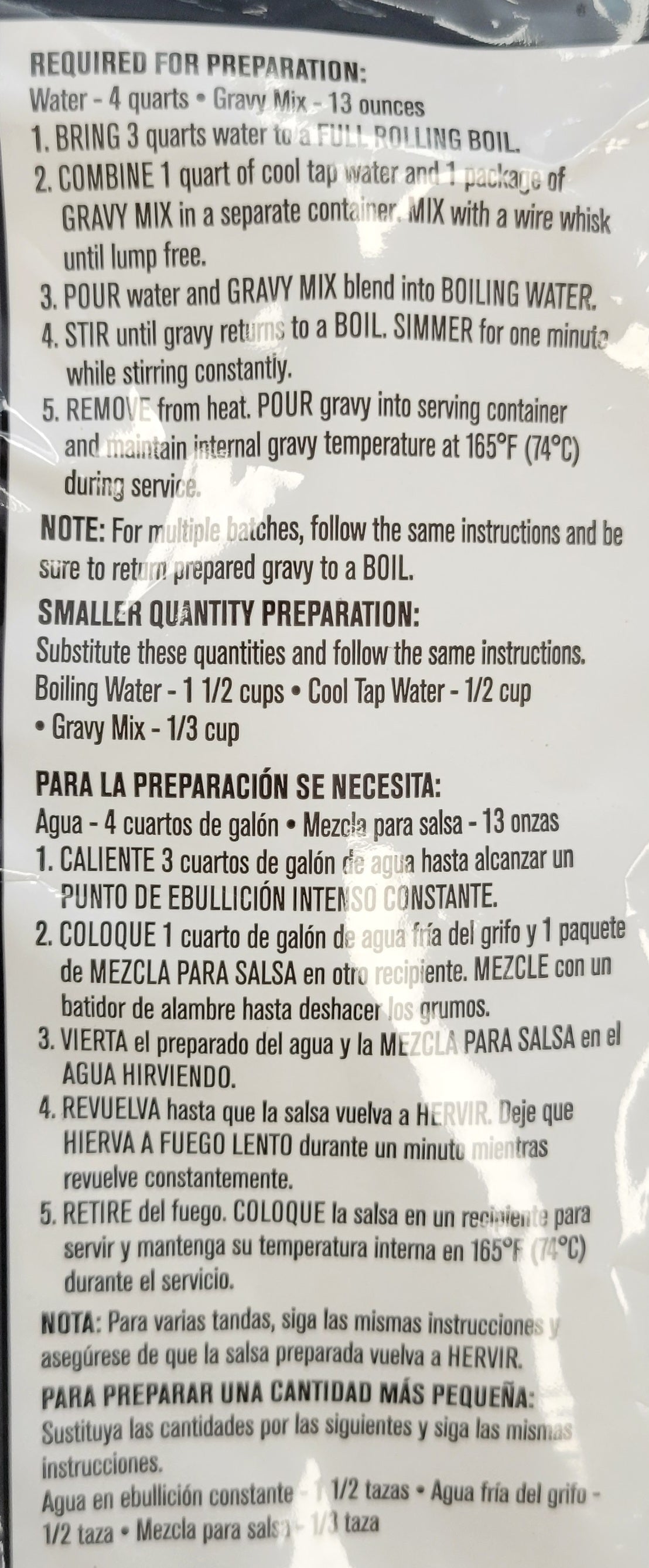 Genuine Monarch Classic Brown Gravy Mix, 13 oz Bags, Exp. 5/27