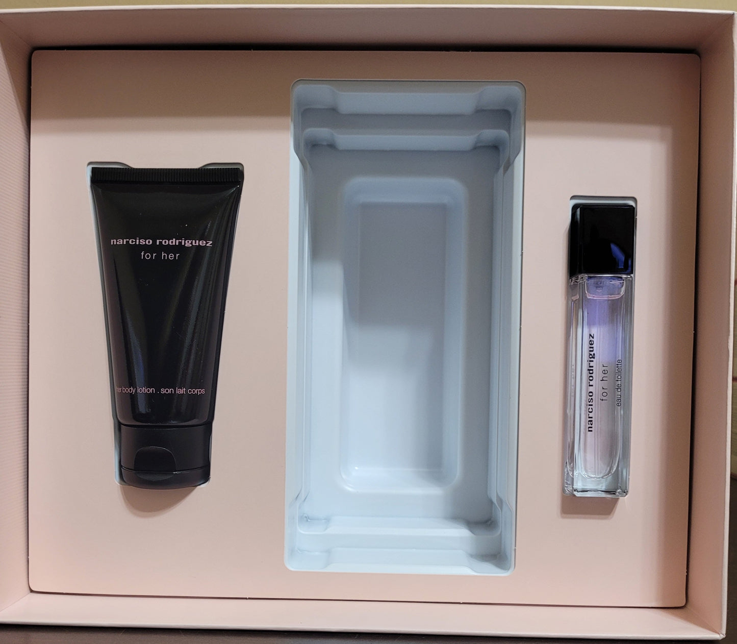 Narciso Rodriguez for Her Body Lotion & EDT Purse Spray Gift Box