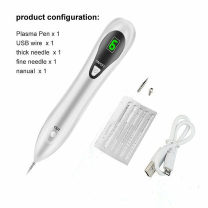 Anti Aging Laser Plasma Pen, 6 Speed Nevus- Mole, Spot, Wart, Tag, Tatoo Removal - New!
