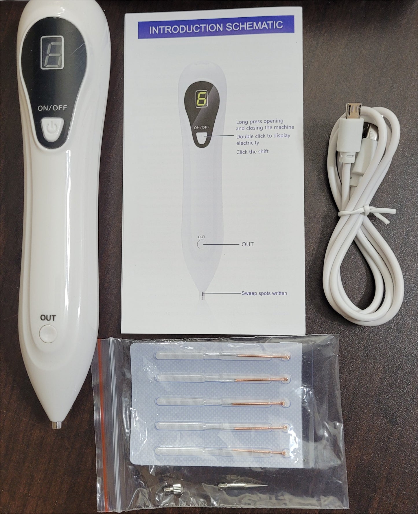 Anti Aging Laser Plasma Pen, 6 Speed - Mole, Spot, Wart, Tag, Tatoo Removal
