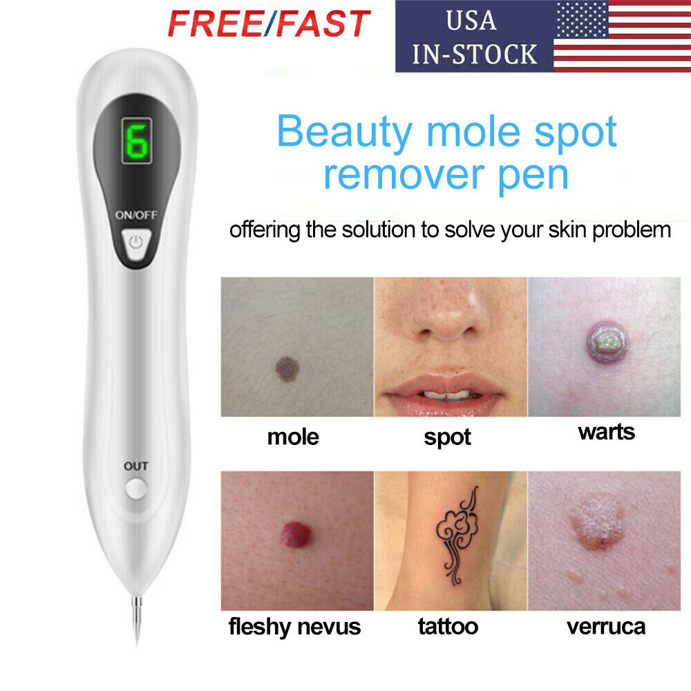 Anti Aging Laser Plasma Pen, 6 Speed Nevus- Mole, Spot, Wart, Tag, Tatoo Removal - New!