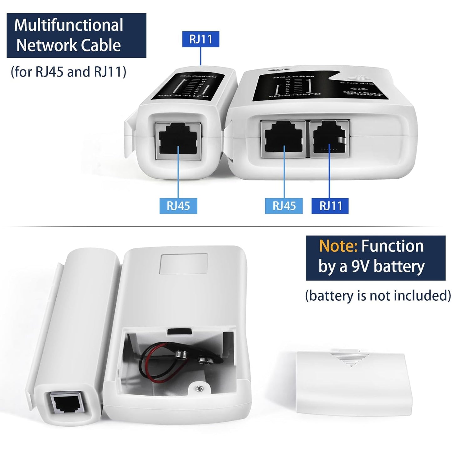POE 300M Network Ethernet Cable Tester for Lan RJ45 & RJ11 - Brand New!