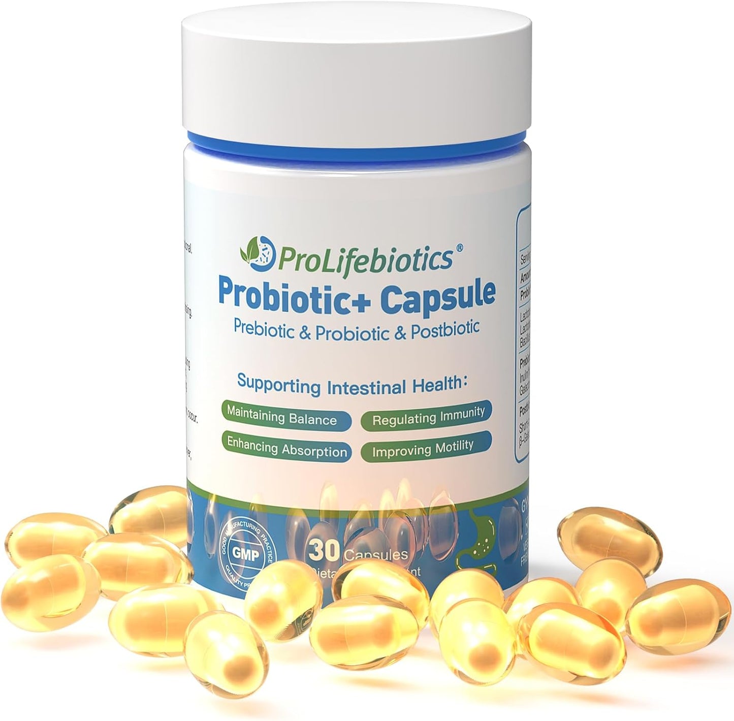 ProLifebiotics 3-in-1 Probiotics for Gut and Digestive Health, 30 Caps, Exp 4/26