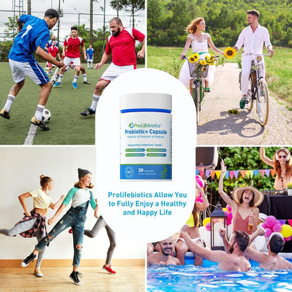 ProLifebiotics 3-in-1 Probiotics for Gut and Digestive Health, 30 Caps, Exp 4/26