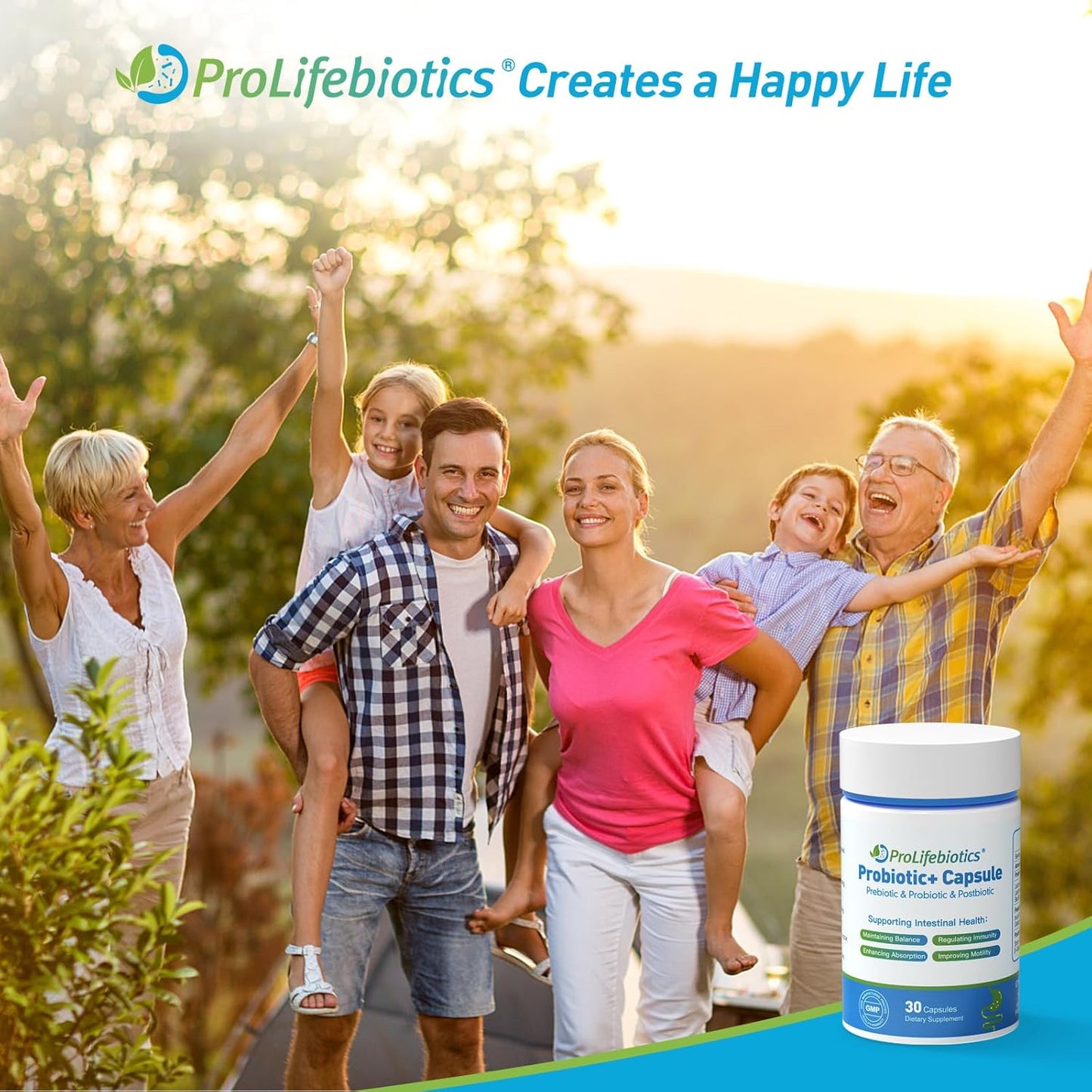 ProLifebiotics 3-in-1 Probiotics for Gut and Digestive Health, 30 Caps, Exp 4/26