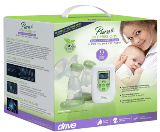 Drive Pure Expressions Deluxe Electric Breast Pump (RTLBP2200) - Brand New!