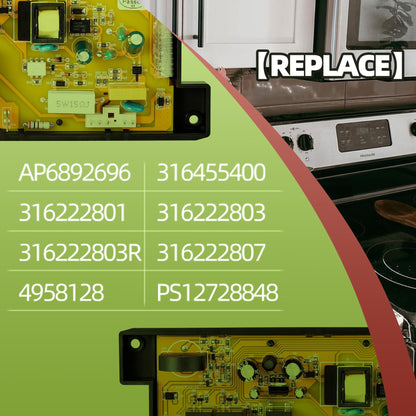 Range Oven Control Board 316455400, Frigidaire Kenmore Stoves Compatible, New!