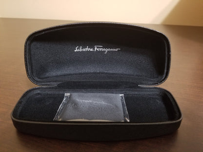 Salvatore Ferragamo Sunglass / Eyewear Case (Black) w/ Cloth - New
