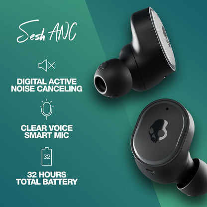 Skullcandy Sesh ANC Premium In Ear Wireless Headphones - Black