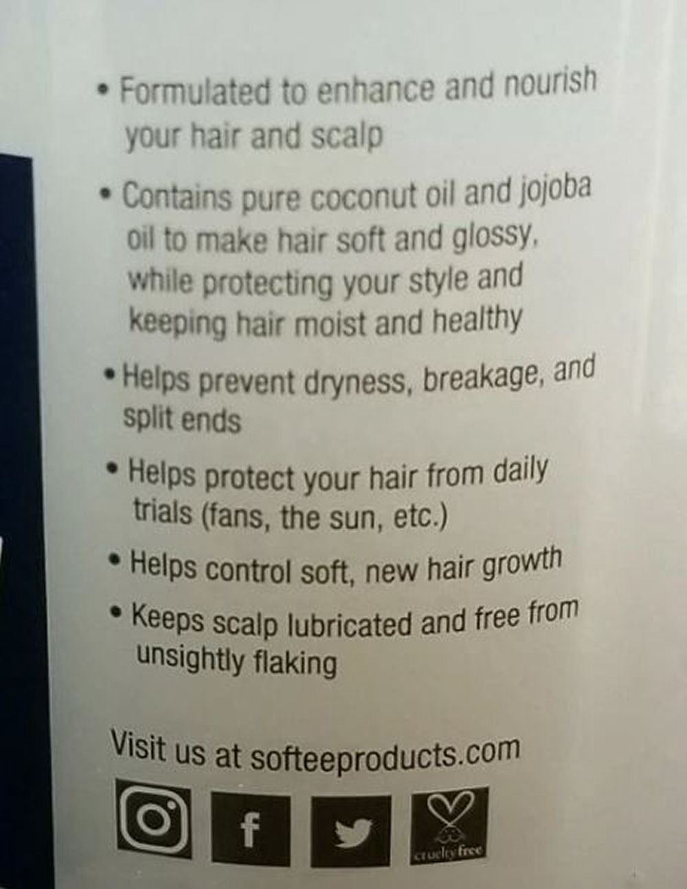 Softee Pure Coconut Oil Hair & Scalp Conditioner - 12 oz