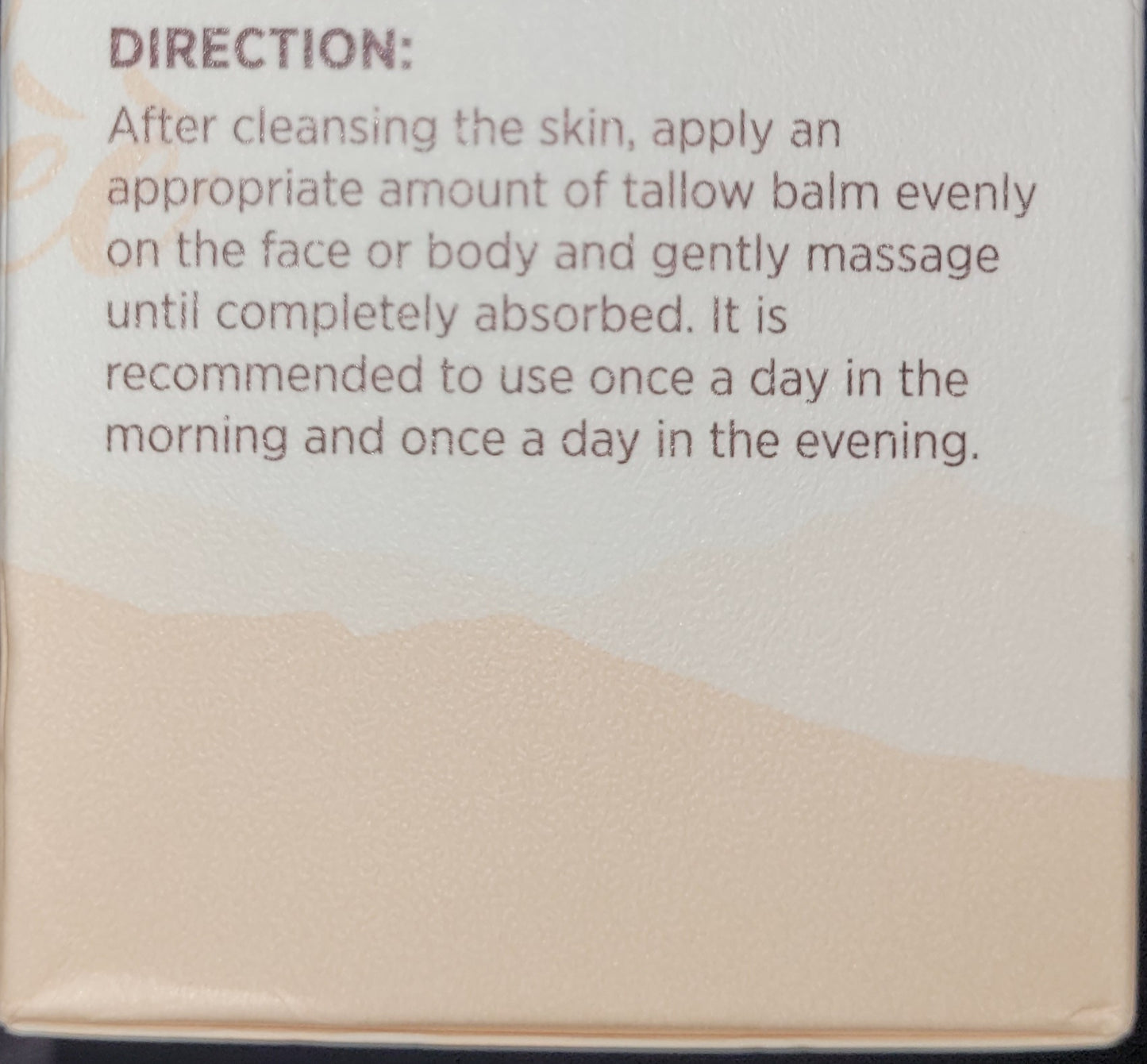 Natural Whipped Tallow Cream, Face & Body Moisturizer, 4 oz, Exp. 6/27