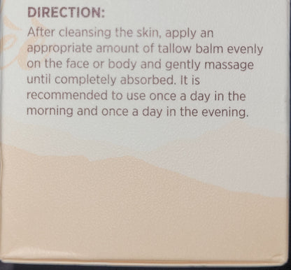 Natural Whipped Tallow Cream, Face & Body Moisturizer, 4 oz, Exp. 6/27