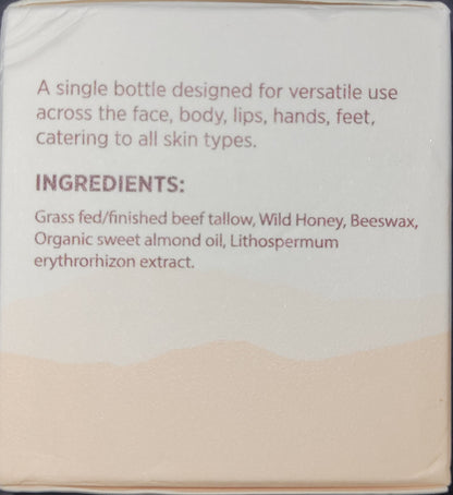 Natural Whipped Tallow Cream, Face & Body Moisturizer, 4 oz, Exp. 6/27