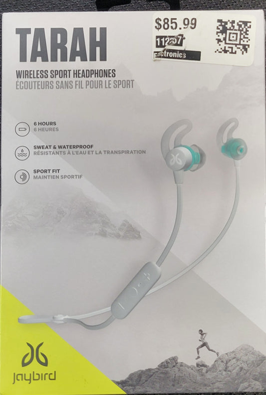 Jaybird - Tarah, Wireless In-Ear Headphones - Nimbus Gray/Jade