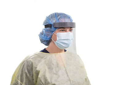 TIDI Shield Fluid-Resistant Procedural Facemask - Blue, Level 2, (50 Ct. Box)