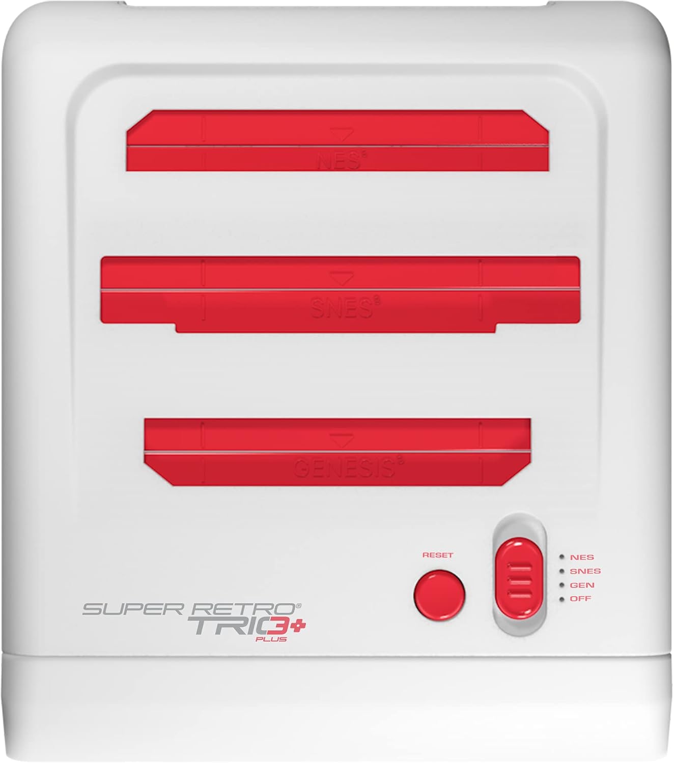 Retro-Bit Super RetroTrio+ Plus HD Console 720p, 3 in 1 SNES/NES/Genesis Games, New!