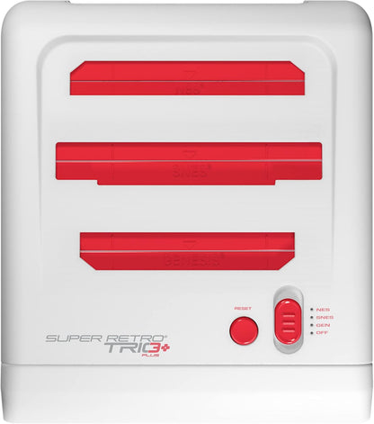 Retro-Bit Super RetroTrio+ Plus HD Console 720p, 3 in 1 SNES/NES/Genesis Games, New!