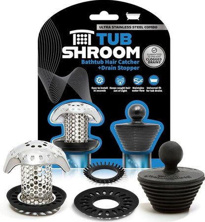 TubShroom Ultra (Stainless) Strainer Plus StopShroom, New!