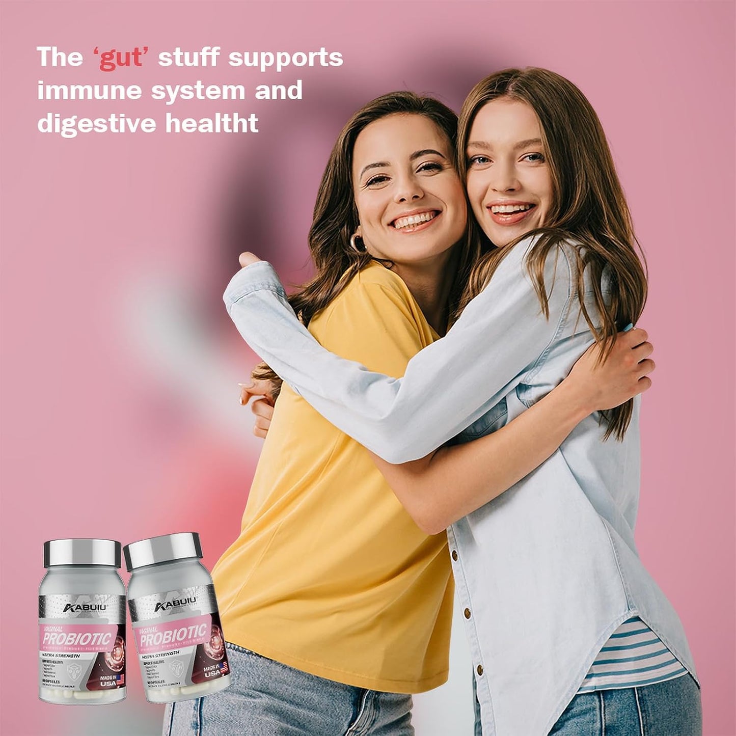 Abuiu Vaginal Probiotic for Women PH Balance (2 packs for a total of 120 Caps - New, Sealed)