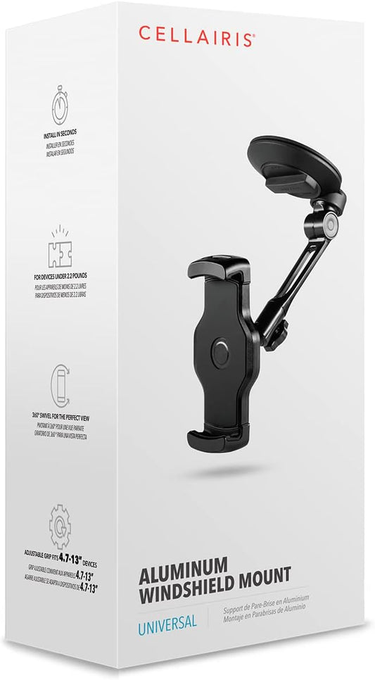 Cellairis Dashboard / Windshield Mount, Universal, Black, New!