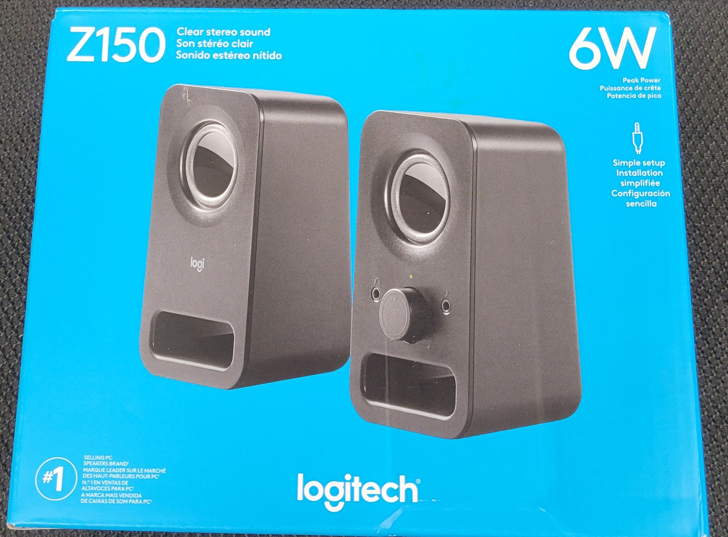 Logitech Multimedia Speakers Z150 with Stereo Sound for Multiple Devices, Black