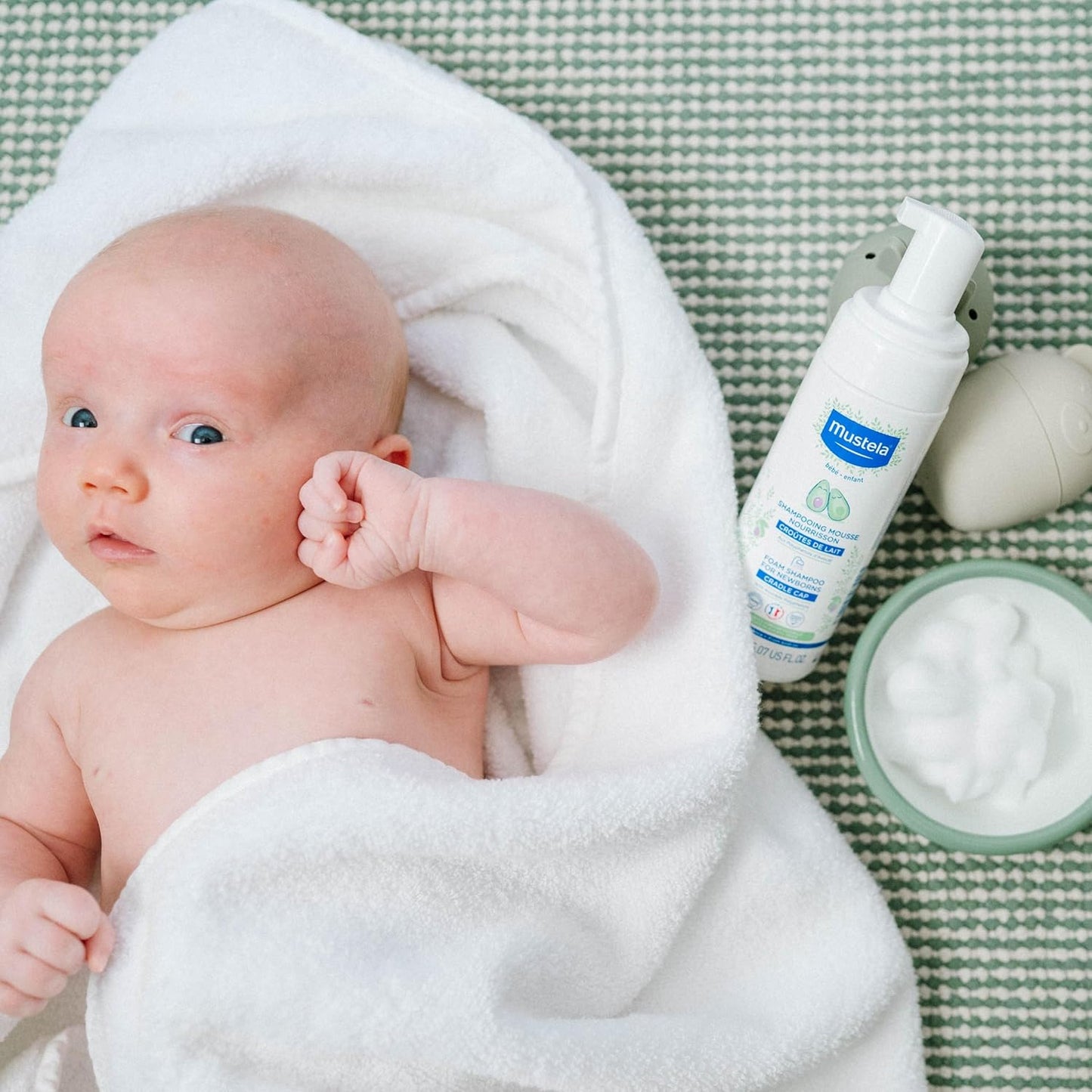 Mustela Foam Shampoo for Newborns 5.07 oz, 2 Pack, Treat Cradle Cap , Exp. 10/28