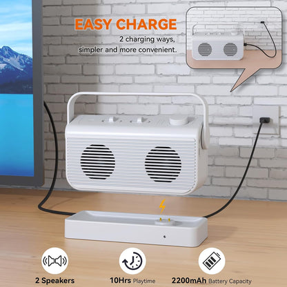 Ansten Wireless TV Speaker B007, 2.4G Wireless, w/ SOS Switch, New, Free Ship!