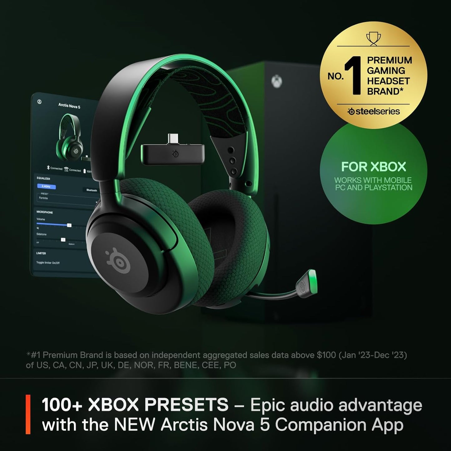 SteelSeries - Arctis Nova 5X Wireless Multi-system Gaming Headset / Xbox, NEW!