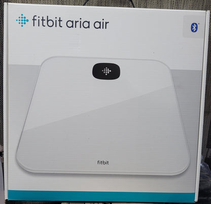 Fitbit Aria Air Bluetooth Digital Body Weight and BMI Smart Scale, White, New!