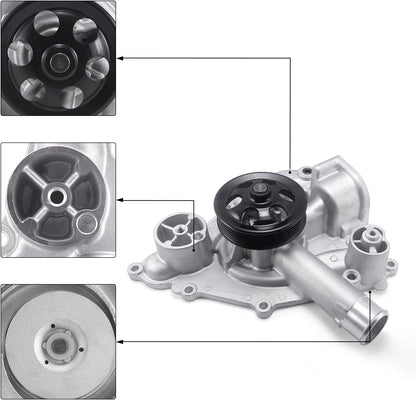AULINK AW6653 Water Pump for Grand Cherokee, Hemi 5.7L & 6.4L (OEM# 53022340AC)