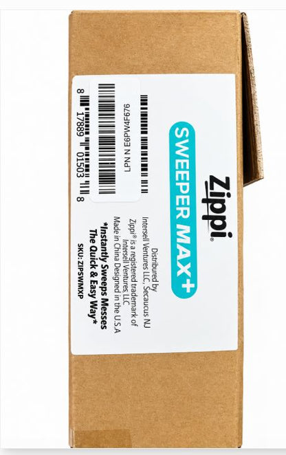 Zippi Sweeper Pro ~ 2025 New & Improved Lightweight ~ Hardwood, Tile, Corners - NEW!