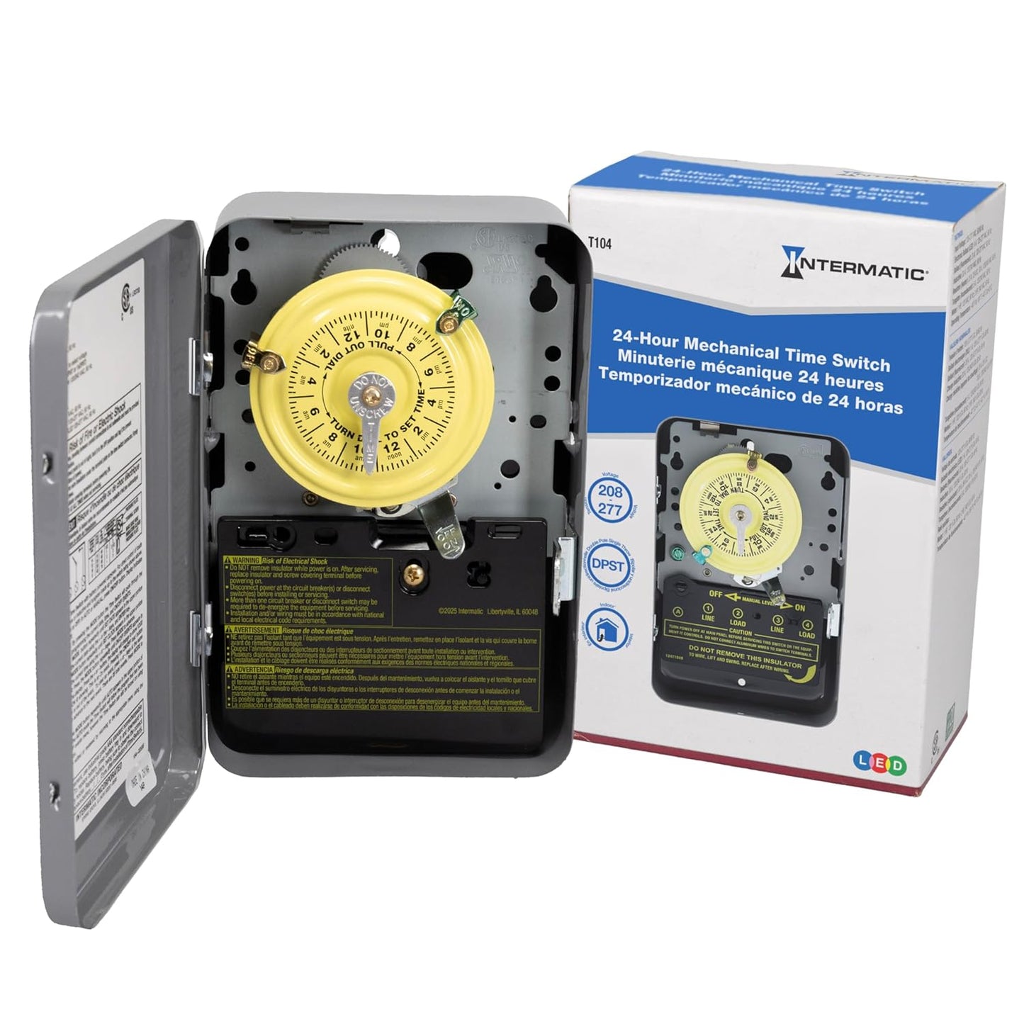 New Intermatic T101R Mechanical Timer Switch 120V - 24-Hour Outdoor Use
