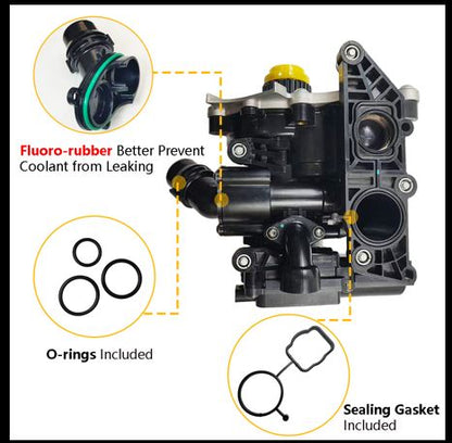 Water Pump Thermostat Housing Assembly For VW Golf Passat Tiguan AUDI A3/S3 A4 - NEW!