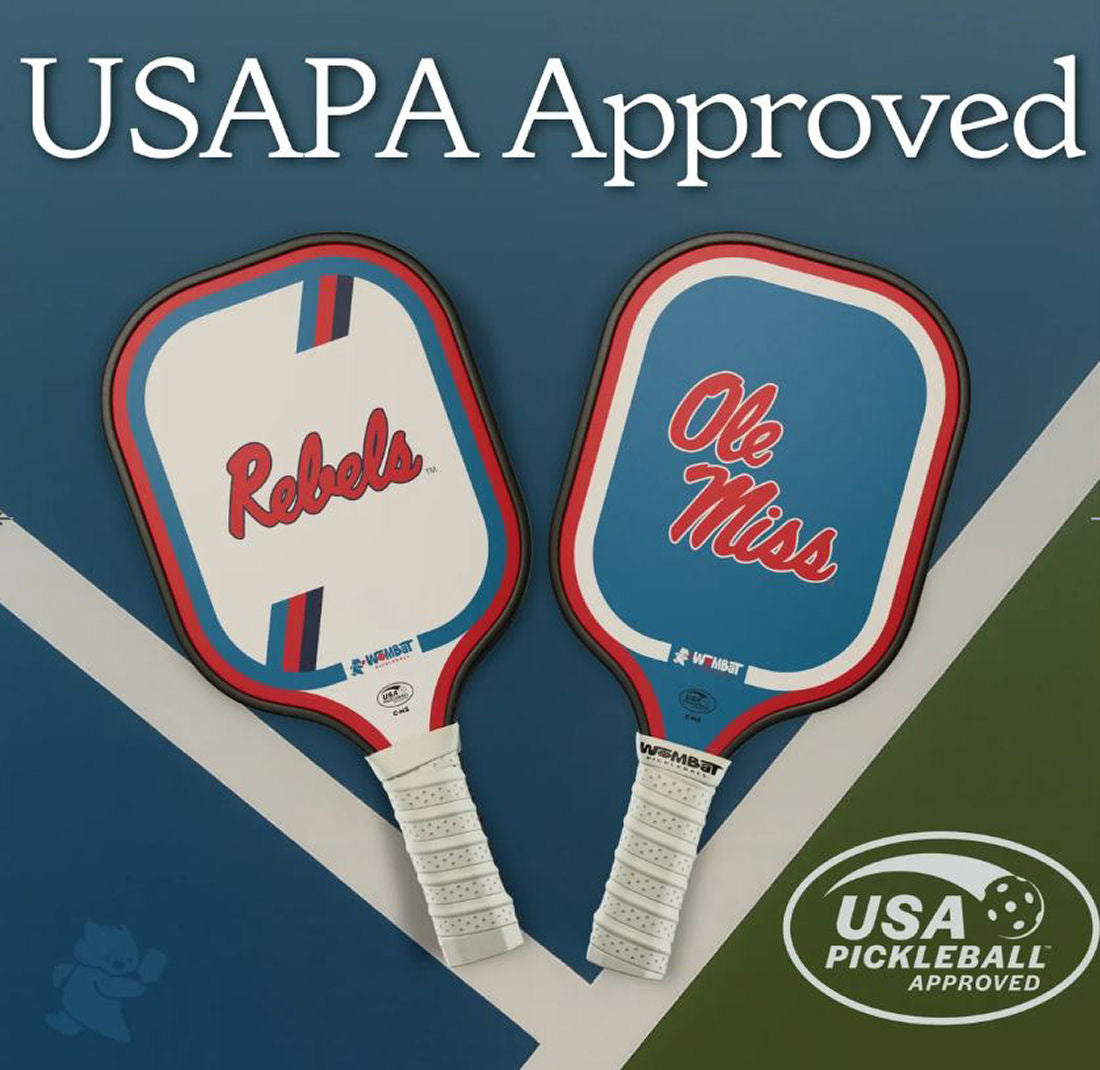 Wombat Pickleball Paddle / Racquet, Pick Your College Team, USAPA Approved, New!