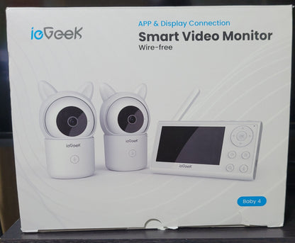 ieGeek Smart Video / Baby Monitor, 2 Cameras, 5" Screen,, New (OB)