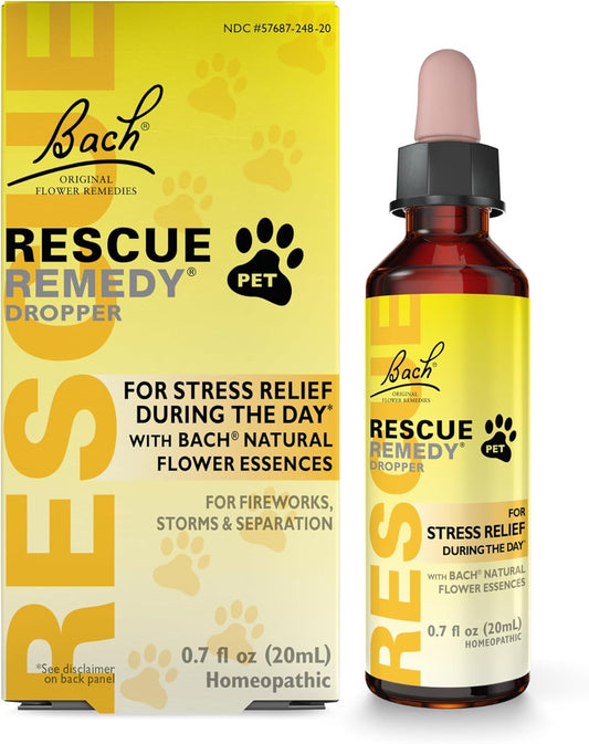 Bach Rescue Remedy Stress Relief, for (Dogs & Cats, Other) 0.7 oz, Exp. 10/27