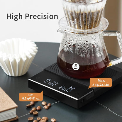 Timemore Black Mirror Basic 2 Digital Coffee Scale Weighing Platform, Brand New