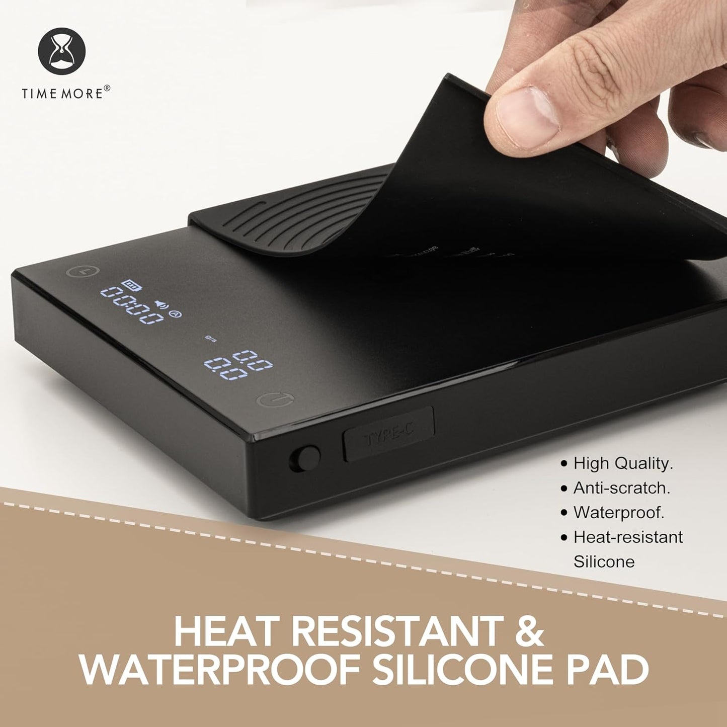 Timemore Black Mirror Basic 2 Digital Coffee Scale Weighing Platform, Brand New