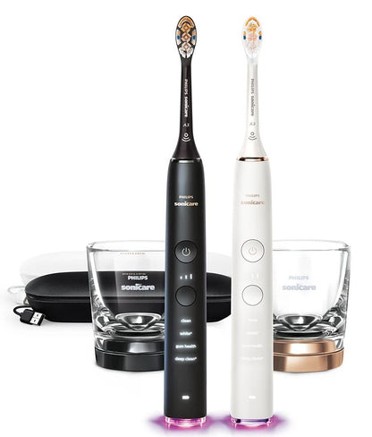 Philips Sonicare DiamondClean Smart HX9904/72 Electric Toothbrush, Blk/Rose Gold