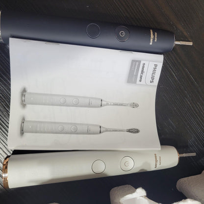 Philips Sonicare DiamondClean Smart HX9904/72 Electric Toothbrush, Blk/Rose Gold