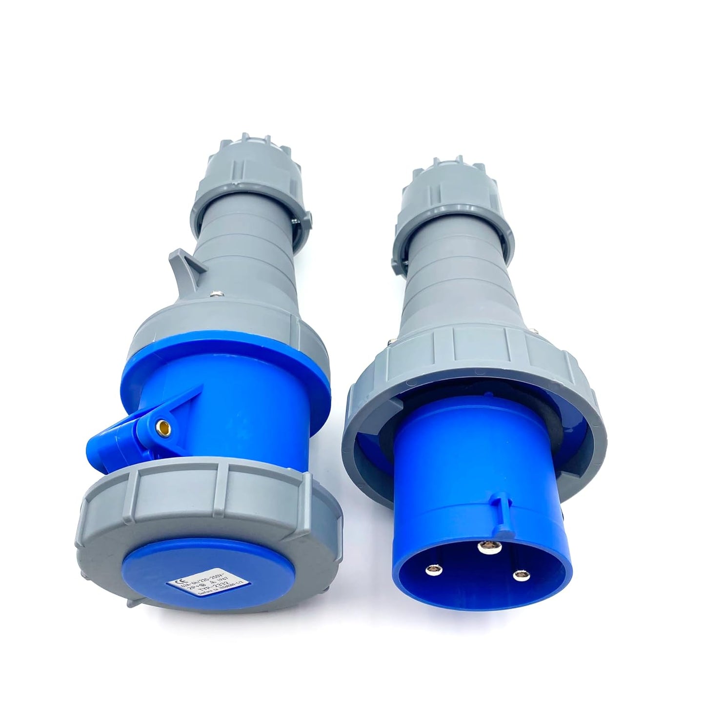 Industrial Connector Plug Socket IP67 3 Phase, 1 Set, 3 Pin, 63Amp, 200V - 250V