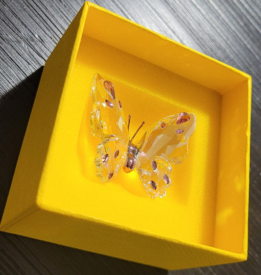 SWAROVSKI 100% Authentic Crystal Idyllia Pink Butterfly 5691959, Brand New!
