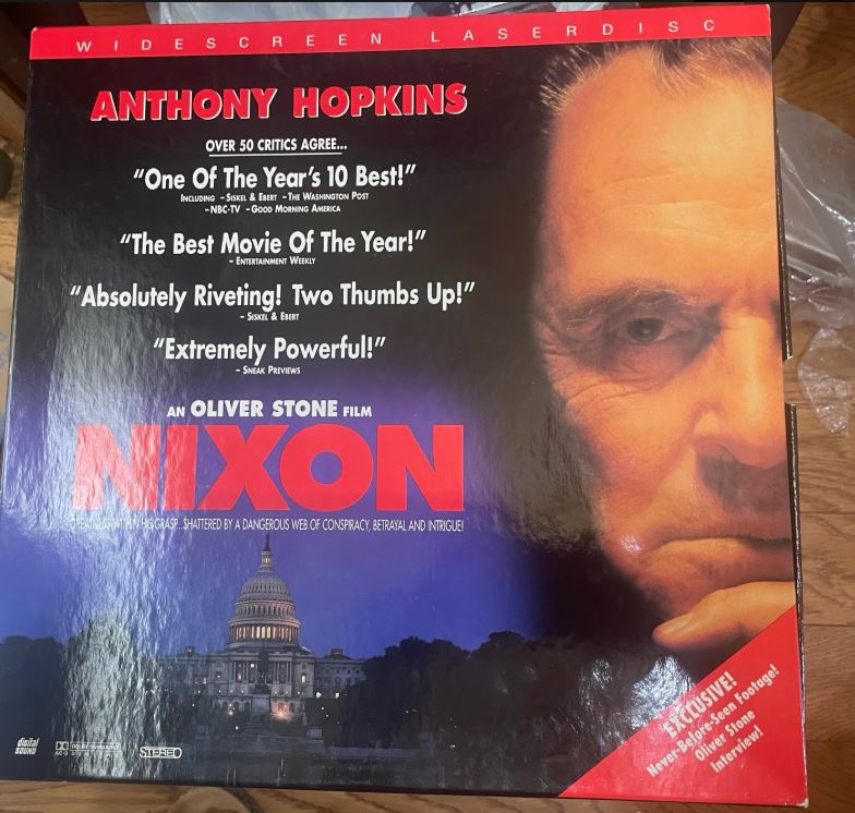 Anthony Hopkins NIXON Widescreen Box Set - 3 LaserDisc in Mint Condition