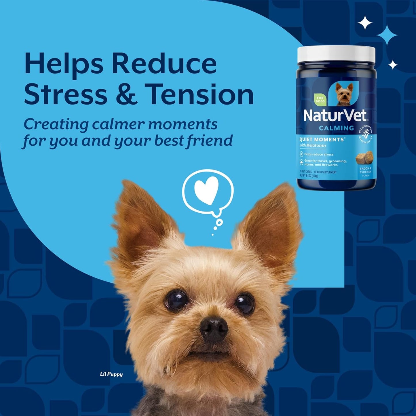 NaturVet Quiet Moments Calming Aid for Dog (2 Pack, 360 Soft Chews), Exp. 6/27