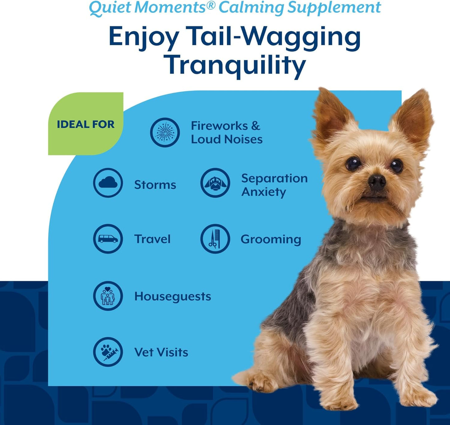 NaturVet Quiet Moments Calming Aid for Dog (2 Pack, 360 Soft Chews), Exp. 6/27