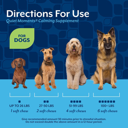 NaturVet Quiet Moments Calming Aid for Dog (2 Pack, 360 Soft Chews), Exp. 6/27